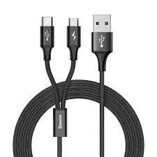 Baseus Rapid Series 2-in-1 USB to Type-c + Micro Cable , Baseus Rapid Series 2-in-1 USB to Type-c + Micro Cable for sale , Baseus Rapid Series 2-in-1 USB to Type-c + Micro Cable for Sale in Pakistan , Baseus Rapid Series 2-in-1 USB to Type-c + Micro Cable