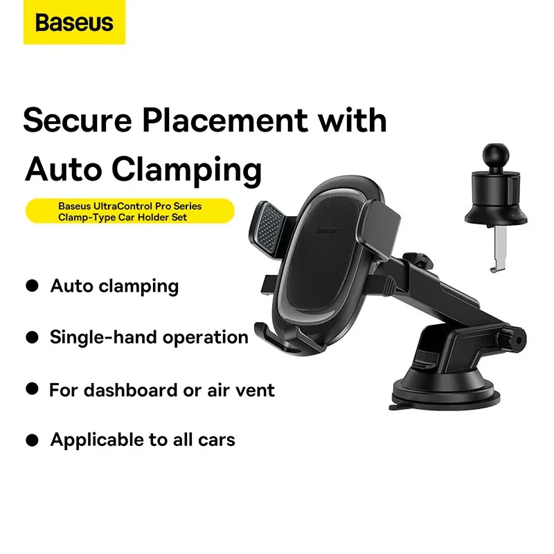 Baseus UltraControl Pro Series Clamp Type Car Holder Set , Baseus UltraControl Pro Series Clamp Type Car Holder Set for sale , Baseus UltraControl Pro Series Clamp Type Car Holder Set for Sale in Pakistan , Baseus UltraControl Pro Series Clamp Type Car Ho