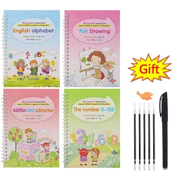 Child Practice Magic Book pack of 4pcs with 10 refill , Child Practice Magic Book pack of 4pcs with 10 refill for sale , Child Practice Magic Book pack of 4pcs with 10 refill for Sale in Pakistan , Child Practice Magic Book pack of 4pcs with 10 refill Ava