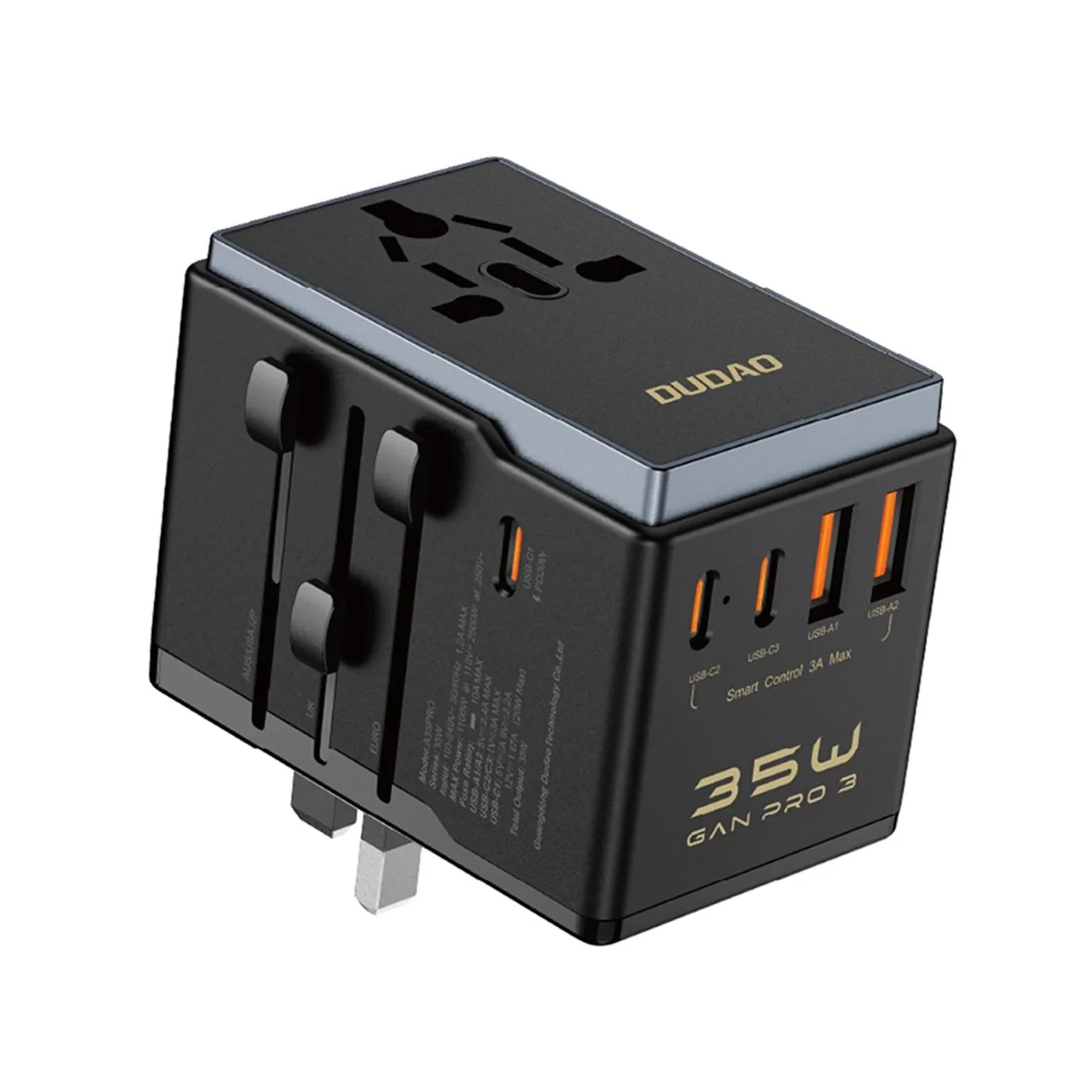 Dudao A35Pro 35W EU / UK / AUS / US / JP Travel Adapter , Dudao A35Pro 35W EU / UK / AUS / US / JP Travel Adapter for sale , Dudao A35Pro 35W EU / UK / AUS / US / JP Travel Adapter for Sale in Pakistan , Dudao A35Pro 35W EU / UK / AUS / US / JP Travel Ada