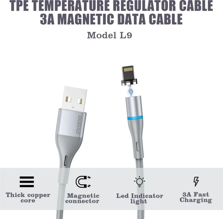 DUDAO IPHONE MAGNETIC CABLE C 1.2M L9 , DUDAO IPHONE MAGNETIC CABLE C 1.2M L9 for sale , DUDAO IPHONE MAGNETIC CABLE C 1.2M L9 for Sale in Pakistan , DUDAO IPHONE MAGNETIC CABLE C 1.2M L9 Available in Pakistan , DUDAO IPHONE MAGNETIC CABLE C 1.2M L9 in lo