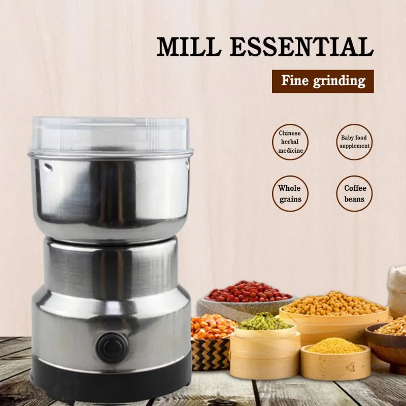 Electric Coffee Grinder for home Nuts Beans Spices Blender Grains Grinder Machine Kitchen Multifunctional Coffe Chopper Blades , Electric Coffee Grinder for home Nuts Beans Spices Blender Grains Grinder Machine Kitchen Multifunctional Coffe Chopper Blades
