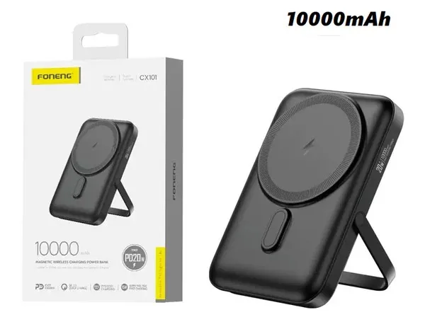 Foneng 10000mAh Magnetic Wireless Power Bank CX101 (15W) , Foneng 10000mAh Magnetic Wireless Power Bank CX101 (15W) for sale , Foneng 10000mAh Magnetic Wireless Power Bank CX101 (15W) for Sale in Pakistan , Foneng 10000mAh Magnetic Wireless Power Bank CX1