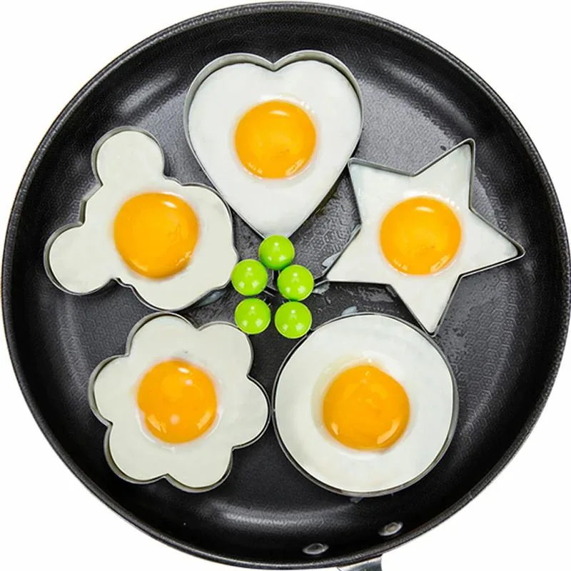 Stainless Steel 5Style Fried Egg Pancake Shaper Omelette Mold Mould Frying Egg Cooking Tools , Stainless Steel 5Style Fried Egg Pancake Shaper Omelette Mold Mould Frying Egg Cooking Tools for sale , Stainless Steel 5Style Fried Egg Pancake Shaper Omelette
