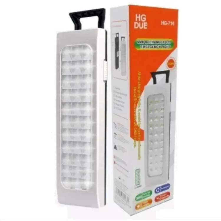 High Quality HG 716 SDR Portable Rechargeable LED emergency light 30 LEDs , High Quality HG 716 SDR Portable Rechargeable LED emergency light 30 LEDs for sale , High Quality HG 716 SDR Portable Rechargeable LED emergency light 30 LEDs for Sale in Pakistan