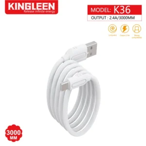 Kingleen USB To Type C Data Cable Fast Charge 3 Meters K36 , Kingleen USB To Type C Data Cable Fast Charge 3 Meters K36 for sale , Kingleen USB To Type C Data Cable Fast Charge 3 Meters K36 for Sale in Pakistan , Kingleen USB To Type C Data Cable Fast Cha