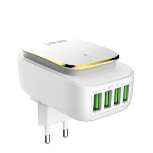 LDNIO A4405 4 Ports Travel USB Wall Charger with LED Light 4A , LDNIO A4405 4 Ports Travel USB Wall Charger with LED Light 4A for sale , LDNIO A4405 4 Ports Travel USB Wall Charger with LED Light 4A for Sale in Pakistan , LDNIO A4405 4 Ports Travel USB Wa