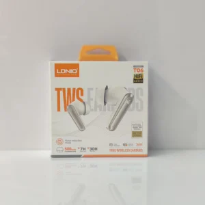 LDNIO T06 Wireless Stereo BT Earbud in-ear Earphone , LDNIO T06 Wireless Stereo BT Earbud in-ear Earphone for sale , LDNIO T06 Wireless Stereo BT Earbud in-ear Earphone for Sale in Pakistan , LDNIO T06 Wireless Stereo BT Earbud in-ear Earphone Available i