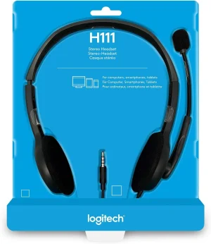 Logitech Stereo Headset H111 , Logitech Stereo Headset H111 for sale , Logitech Stereo Headset H111 for Sale in Pakistan , Logitech Stereo Headset H111 Available in Pakistan , Logitech Stereo Headset H111 in lowest price