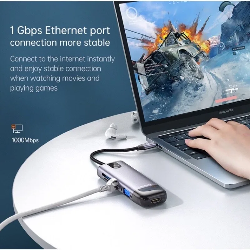 MCDODO 10-in-1 USB-C Multiports Hub HU-7420 , MCDODO 10-in-1 USB-C Multiports Hub HU-7420 for sale , MCDODO 10-in-1 USB-C Multiports Hub HU-7420 for Sale in Pakistan , MCDODO 10-in-1 USB-C Multiports Hub HU-7420 Available in Pakistan , MCDODO 10-in-1 USB-