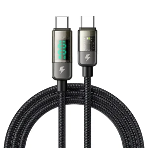 Mcdodo CA-3611 Type-C To Type-C 100W Digital Display Charging Data Cable , Mcdodo CA-3611 Type-C To Type-C 100W Digital Display Charging Data Cable for sale , Mcdodo CA-3611 Type-C To Type-C 100W Digital Display Charging Data Cable for Sale in Pakistan , 