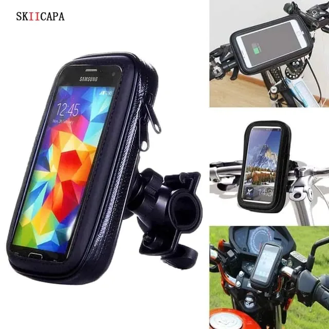 Motorcycle Phone Holder Support Moto Bicycle Waterproof Case Handlebar Stand Case Mount Waterproof Scooter Motorbike Phone Bag , Motorcycle Phone Holder Support Moto Bicycle Waterproof Case Handlebar Stand Case Mount Waterproof Scooter Motorbike Phone Bag