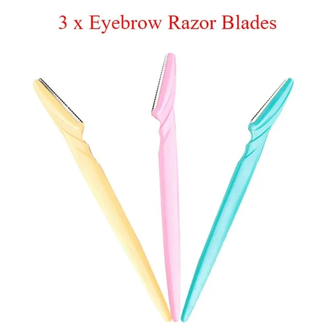 New 3Pcs/set Eyebrow Trimmer Eyebrow Razor Shaver Blade Eye Brow Shaper Face Razor Facial Hair Remover for Women Makeup Tools , New 3Pcs/set Eyebrow Trimmer Eyebrow Razor Shaver Blade Eye Brow Shaper Face Razor Facial Hair Remover for Women Makeup Tools f
