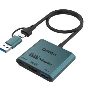 Onten 3-in-2 USB-C & USB-A to HDMI 4K@60Hz Adapter UCA303 , Onten 3-in-2 USB-C & USB-A to HDMI 4K@60Hz Adapter UCA303 for sale , Onten 3-in-2 USB-C & USB-A to HDMI 4K@60Hz Adapter UCA303 for Sale in Pakistan , Onten 3-in-2 USB-C & USB-A to HDMI 4K@60Hz Ad