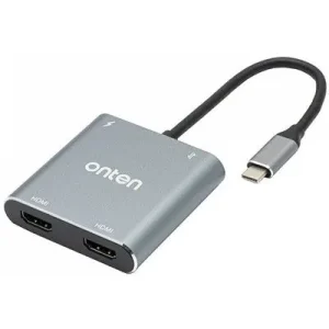 Onten 4-in-1 USB-C/Type-C to Dual HDMI+USB 3.0+PD3.0 USB-C/Type-C Charging Port 4K HD Video Converter  OTN-9175K , Onten 4-in-1 USB-C/Type-C to Dual HDMI+USB 3.0+PD3.0 USB-C/Type-C Charging Port 4K HD Video Converter  OTN-9175K for sale , Onten 4-in-1 USB