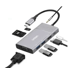 ONTEN 95113 Multifunction Type-C Adapter Type-C + VGA + USB 3.0 + HDMI + SD/TF Card Reader + PD Charging , ONTEN 95113 Multifunction Type-C Adapter Type-C + VGA + USB 3.0 + HDMI + SD/TF Card Reader + PD Charging for sale , ONTEN 95113 Multifunction Type-C