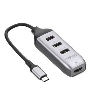 Onten 95118H 4in1 Type-C to 3xUSB 3.0 Data Transfer 5Gbs with HDMI Adapter , Onten 95118H 4in1 Type-C to 3xUSB 3.0 Data Transfer 5Gbs with HDMI Adapter for sale , Onten 95118H 4in1 Type-C to 3xUSB 3.0 Data Transfer 5Gbs with HDMI Adapter for Sale in Pakis