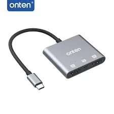Onten Type-C to HDMI 2 Ports and PD 3.0 4K Adapter OTN-9175S , Onten Type-C to HDMI 2 Ports and PD 3.0 4K Adapter OTN-9175S for sale , Onten Type-C to HDMI 2 Ports and PD 3.0 4K Adapter OTN-9175S for Sale in Pakistan , Onten Type-C to HDMI 2 Ports and PD 