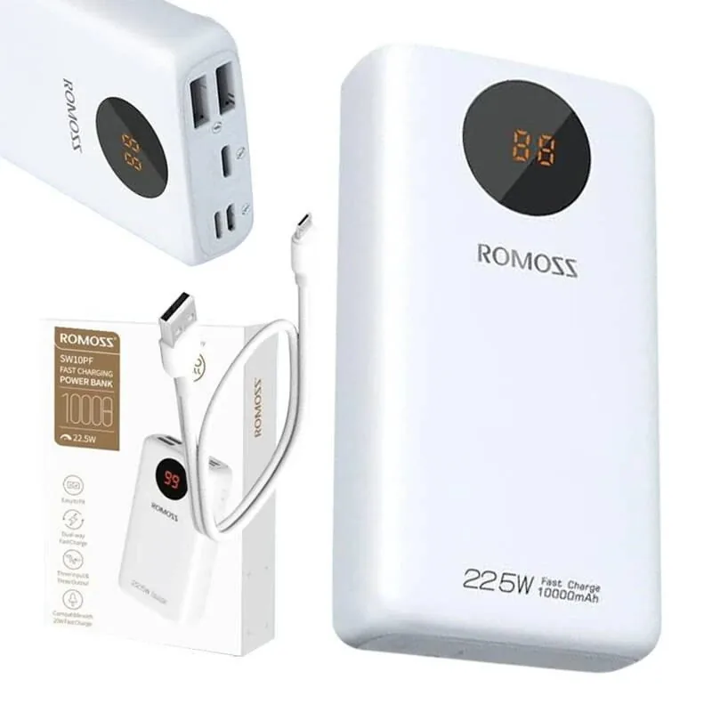 Romoss 22.5W 10000mAh Portable Power Bank SW10PF , Romoss 22.5W 10000mAh Portable Power Bank SW10PF for sale , Romoss 22.5W 10000mAh Portable Power Bank SW10PF for Sale in Pakistan , Romoss 22.5W 10000mAh Portable Power Bank SW10PF Available in Pakistan ,