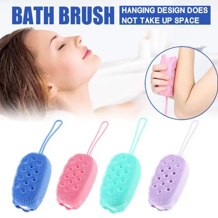 Silicone Body Scrubber Bath Sponge – 2 in 1 Exfoliating Body Brush Loofah Shower Sponge for Women Men and kids , Silicone Body Scrubber Bath Sponge – 2 in 1 Exfoliating Body Brush Loofah Shower Sponge for Women Men and kids for sale , Silicone Body Scrubb