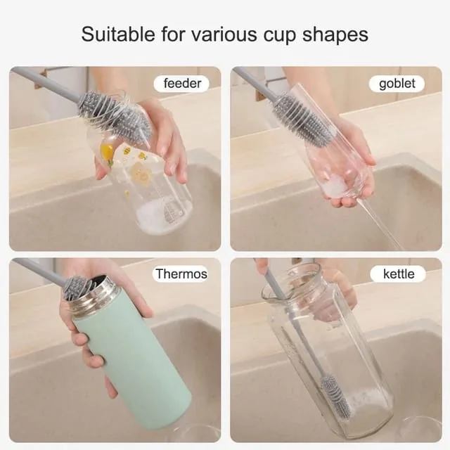 1pc Cup Brush Silicone Cup Scrubber Glass Cleaner Kitchen Cleaning Tool Long Handle Drink Bottle Glass Cup Cleaning Brushes , 1pc Cup Brush Silicone Cup Scrubber Glass Cleaner Kitchen Cleaning Tool Long Handle Drink Bottle Glass Cup Cleaning Brushes for s