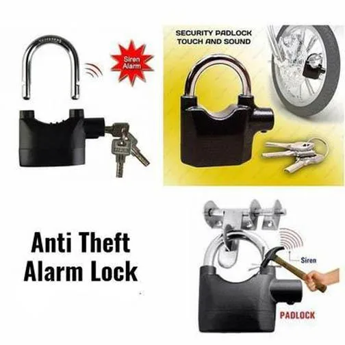 Waterproof Siren Alarm Padlock Alarm Lock for Motorcycle Short Beam Bike Bicycle , Waterproof Siren Alarm Padlock Alarm Lock for Motorcycle Short Beam Bike Bicycle for sale , Waterproof Siren Alarm Padlock Alarm Lock for Motorcycle Short Beam Bike Bicycle