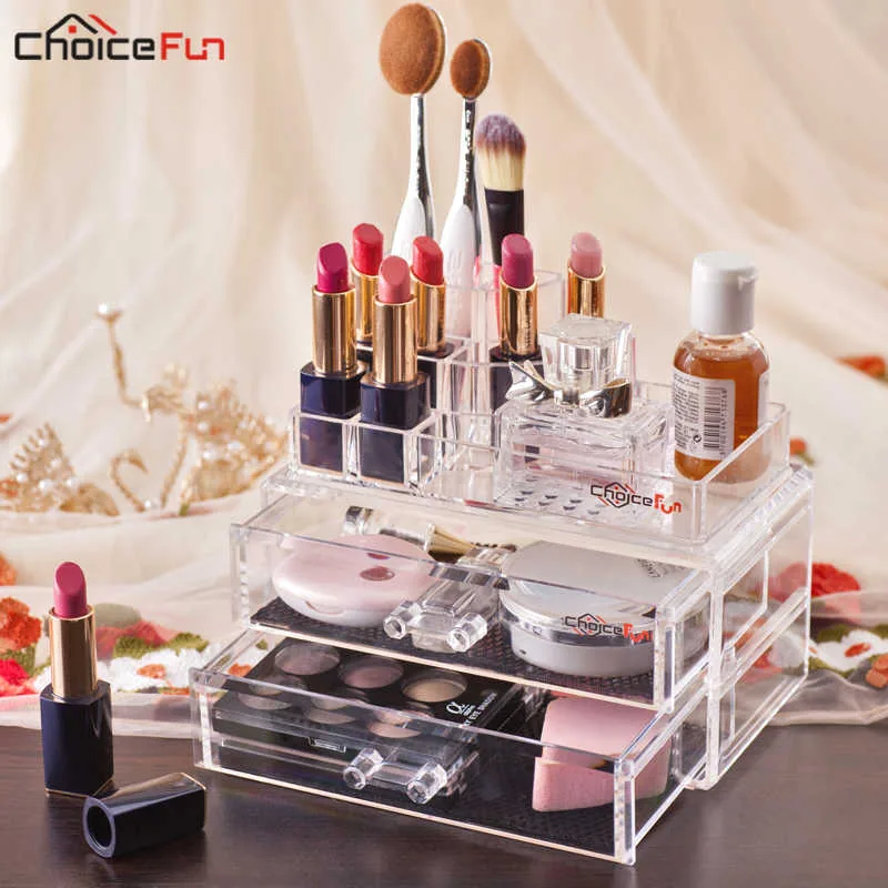 CHOICE FUN Stackable Desk Table Clear Plastic Make Up Storage Box Organizer , CHOICE FUN Stackable Desk Table Clear Plastic Make Up Storage Box Organizer for sale , CHOICE FUN Stackable Desk Table Clear Plastic Make Up Storage Box Organizer for Sale in Pa