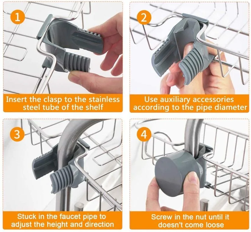 Adjustable Stainless Steel Sink Faucet Storage Rack Hanging Basket , Adjustable Stainless Steel Sink Faucet Storage Rack Hanging Basket for sale , Adjustable Stainless Steel Sink Faucet Storage Rack Hanging Basket for Sale in Pakistan , Adjustable Stainle