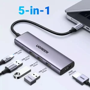Ugreen 15596 5-in-1 USB-C Hub (100W PD 4K@30Hz HDMI) , Ugreen 15596 5-in-1 USB-C Hub (100W PD 4K@30Hz HDMI) for sale , Ugreen 15596 5-in-1 USB-C Hub (100W PD 4K@30Hz HDMI) for Sale in Pakistan , Ugreen 15596 5-in-1 USB-C Hub (100W PD 4K@30Hz HDMI) Availab