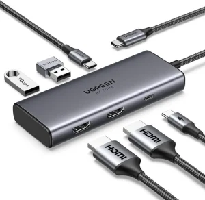 Ugreen 15852 Revodok 206 6-in-1 USB-C Hub (Dual HDMI, 8K@30Hz Single) , Ugreen 15852 Revodok 206 6-in-1 USB-C Hub (Dual HDMI, 8K@30Hz Single) for sale , Ugreen 15852 Revodok 206 6-in-1 USB-C Hub (Dual HDMI, 8K@30Hz Single) for Sale in Pakistan , Ugreen 15