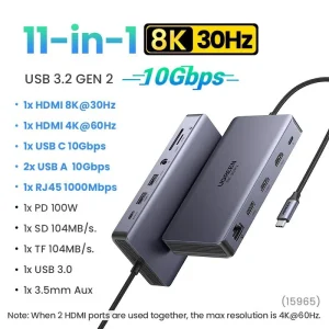 UGREEN 211 Revodok Pro 11 in 1 USB C Hub 15965 , UGREEN 211 Revodok Pro 11 in 1 USB C Hub 15965 for sale , UGREEN 211 Revodok Pro 11 in 1 USB C Hub 15965 for Sale in Pakistan , UGREEN 211 Revodok Pro 11 in 1 USB C Hub 15965 Available in Pakistan , UGREEN 