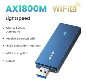 UGREEN 90340 AX1800 Dual-Band Wireless Adapter (Wi-Fi 6) , UGREEN 90340 AX1800 Dual-Band Wireless Adapter (Wi-Fi 6) for sale , UGREEN 90340 AX1800 Dual-Band Wireless Adapter (Wi-Fi 6) for Sale in Pakistan , UGREEN 90340 AX1800 Dual-Band Wireless Adapter (