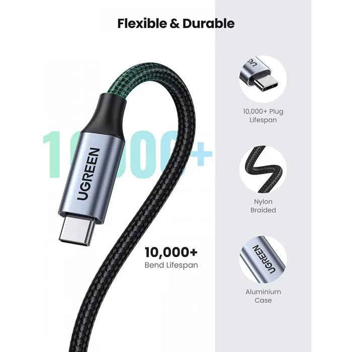 Ugreen USB-C Male to USB-C Female Gen2 Braided Extension Cable 1m 30205 , Ugreen USB-C Male to USB-C Female Gen2 Braided Extension Cable 1m 30205 for sale , Ugreen USB-C Male to USB-C Female Gen2 Braided Extension Cable 1m 30205 for Sale in Pakistan , Ugr