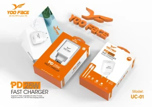 Yoo Face USB-C 25W Fast Charger with Cable UC-01 , Yoo Face USB-C 25W Fast Charger with Cable UC-01 for sale , Yoo Face USB-C 25W Fast Charger with Cable UC-01 for Sale in Pakistan , Yoo Face USB-C 25W Fast Charger with Cable UC-01 Available in Pakistan ,